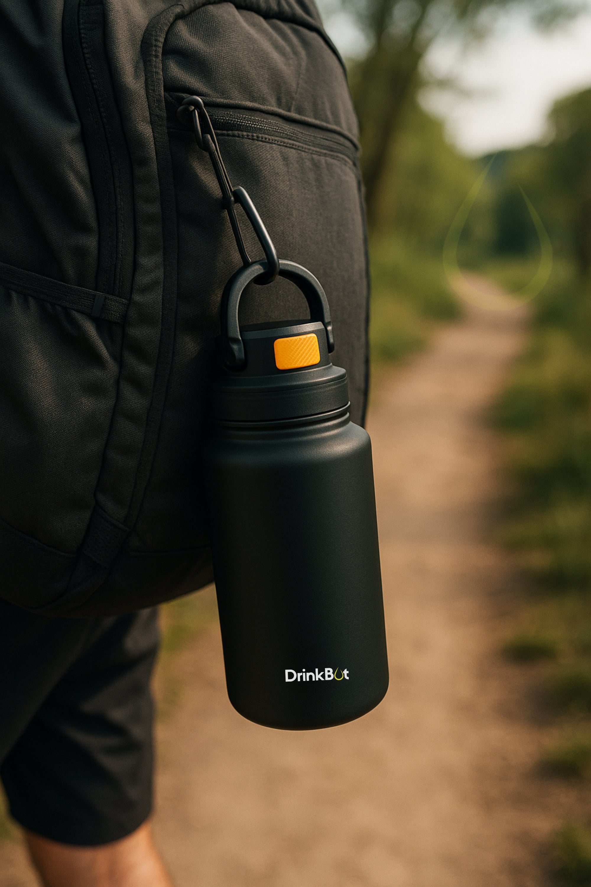 Drinkbot Luna | The Ultimate Recycled Stainless Steel Eco-Friendly & Reusable Water Bottle Ideal for School, Outdoor, Gym, Home, and Office Use - Leak Proof and BPA-Free, PVC Free - 800ml