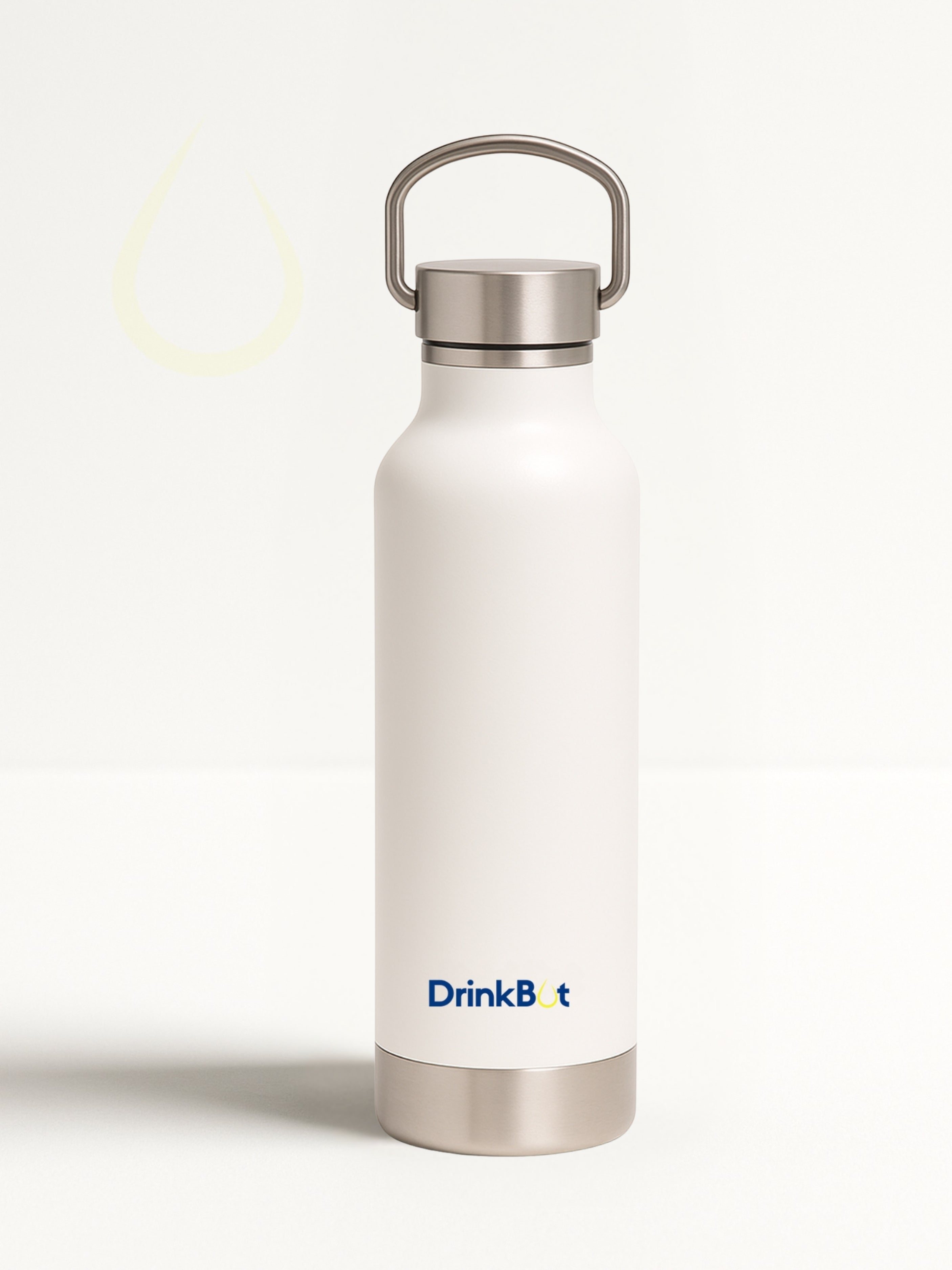 Drinkbot Orion | Stainless Steel Water Bottle with Carry Handle (500 ml) Double Wall Vacuum Insulated Flask for Hot and Cold Beverages