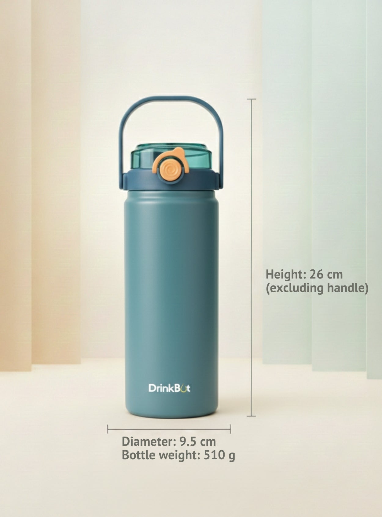DrinkBot Nova | 1.2 Litre | 316 Grade | Stainless Steel Bottle