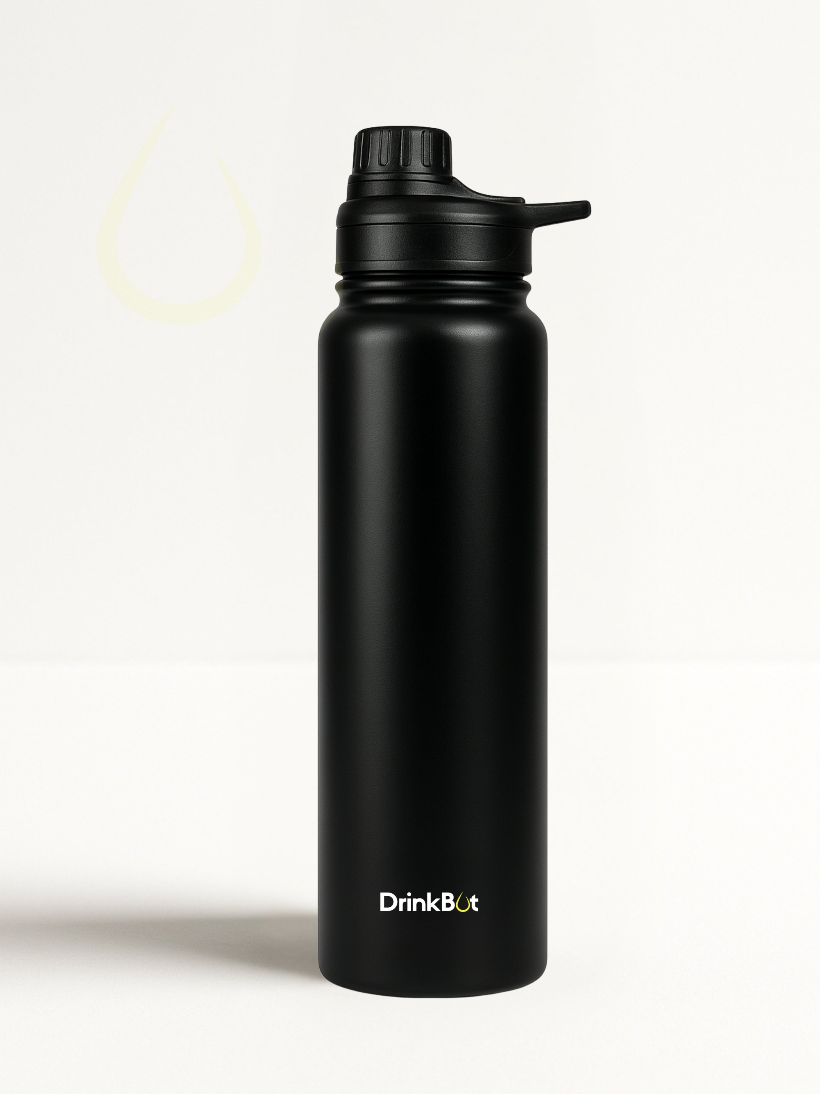 Drinkbot Mayo | 750 ml Stainless Steel Water Bottle | Wide Mouth | Lightweight Design | BPA-Free | Sweat-Proof