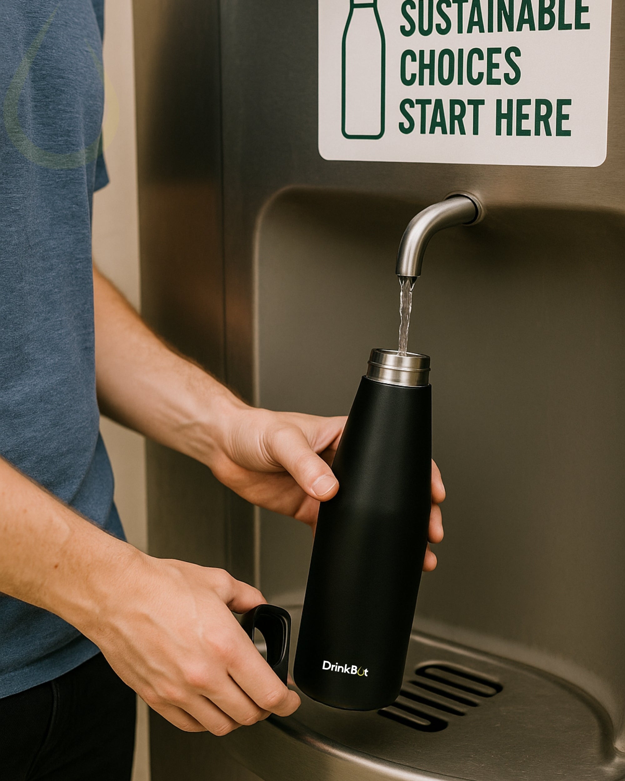 Drinkbot™ Myst Flask – 1080ml | 580ml | 316 Grade Stainless Insulated Steel | Hot & Cold, Leakproof, Lightweight & Tough