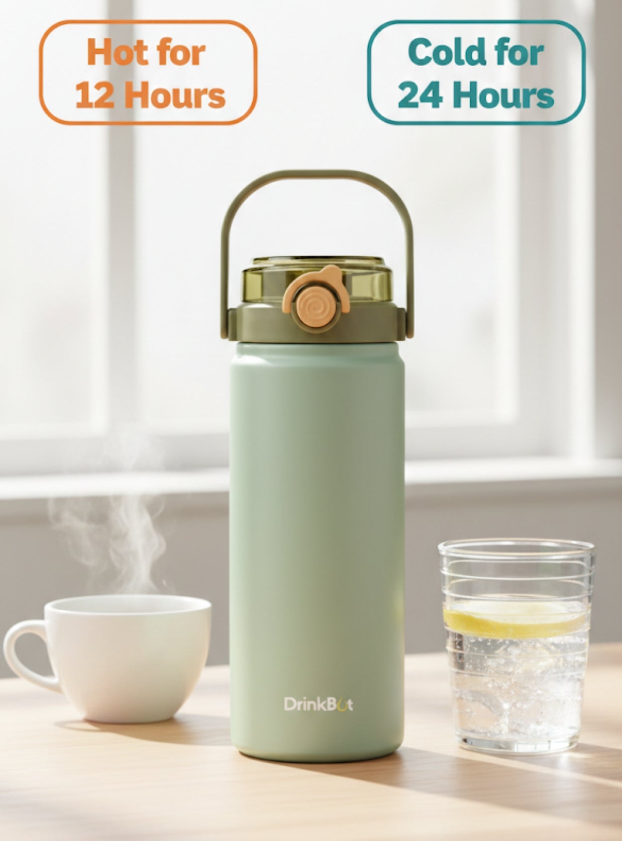 DrinkBot Nova | 1.2 Litre | 316 Grade | Stainless Steel Bottle
