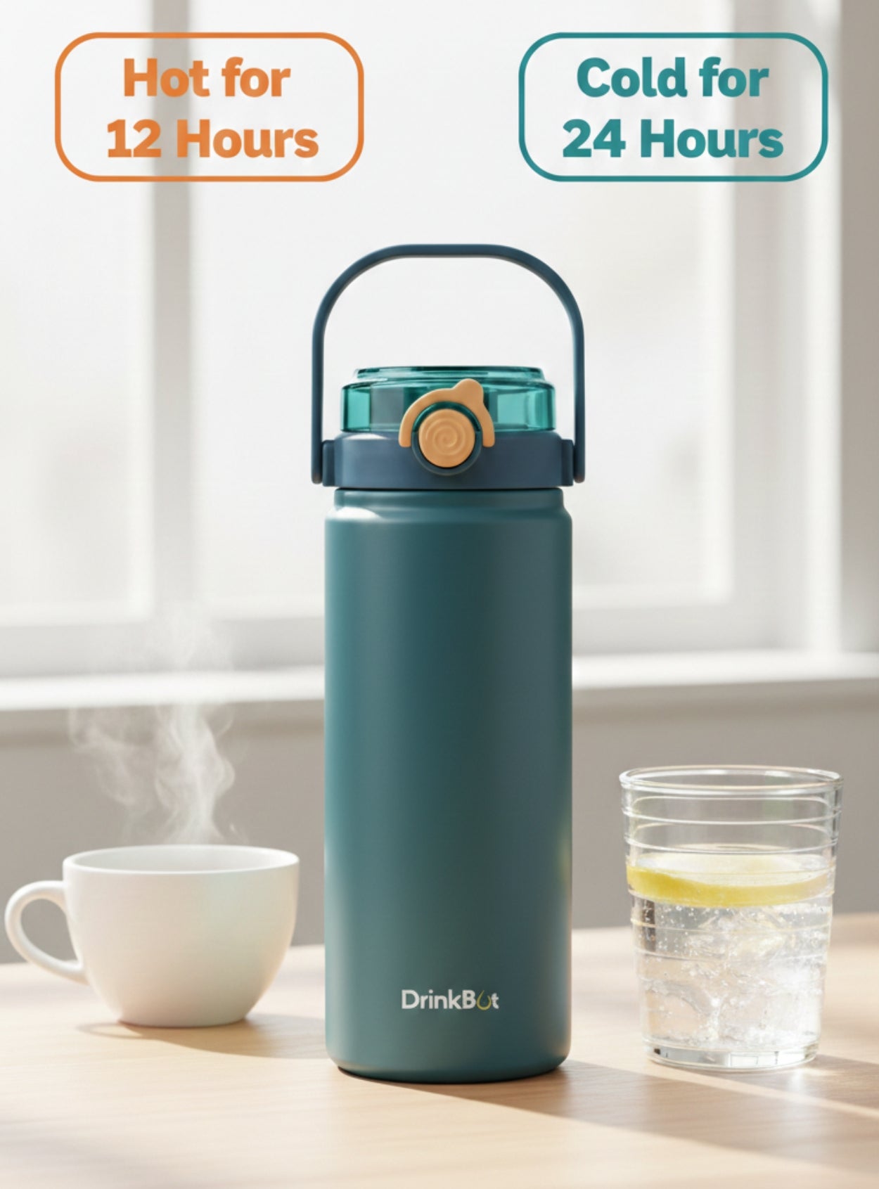 DrinkBot Nova | 1.2 Litre | 316 Grade | Stainless Steel Bottle