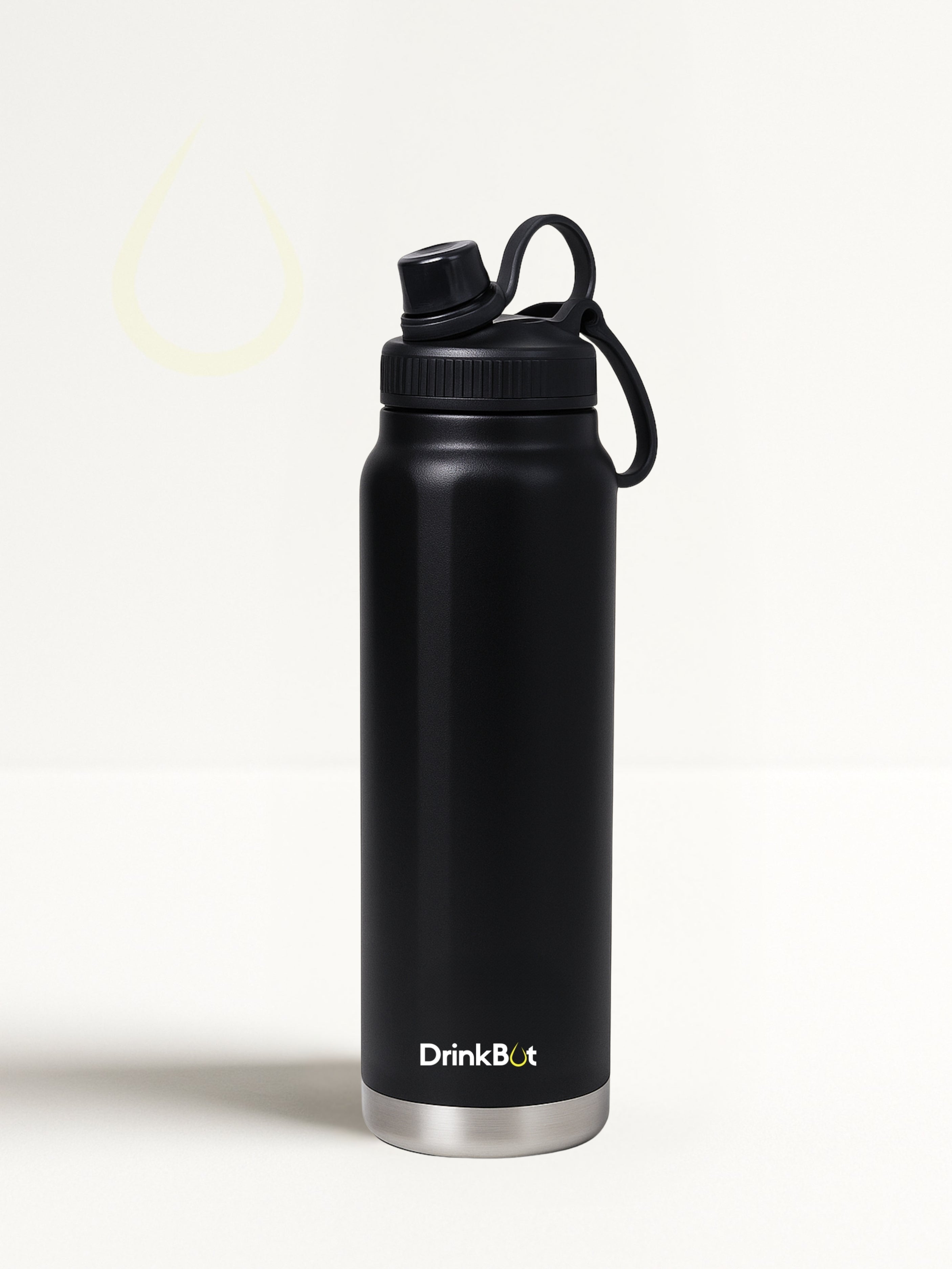 Drinkbot Comet | Stainless Steel Insulated Water Bottle – 750ml | Hot & Cold Thermos with Flip Cap & Straw | BPA-Free, Leak-Proof, Double-Wall Vacuum Flask for Office, Gym, and Travel