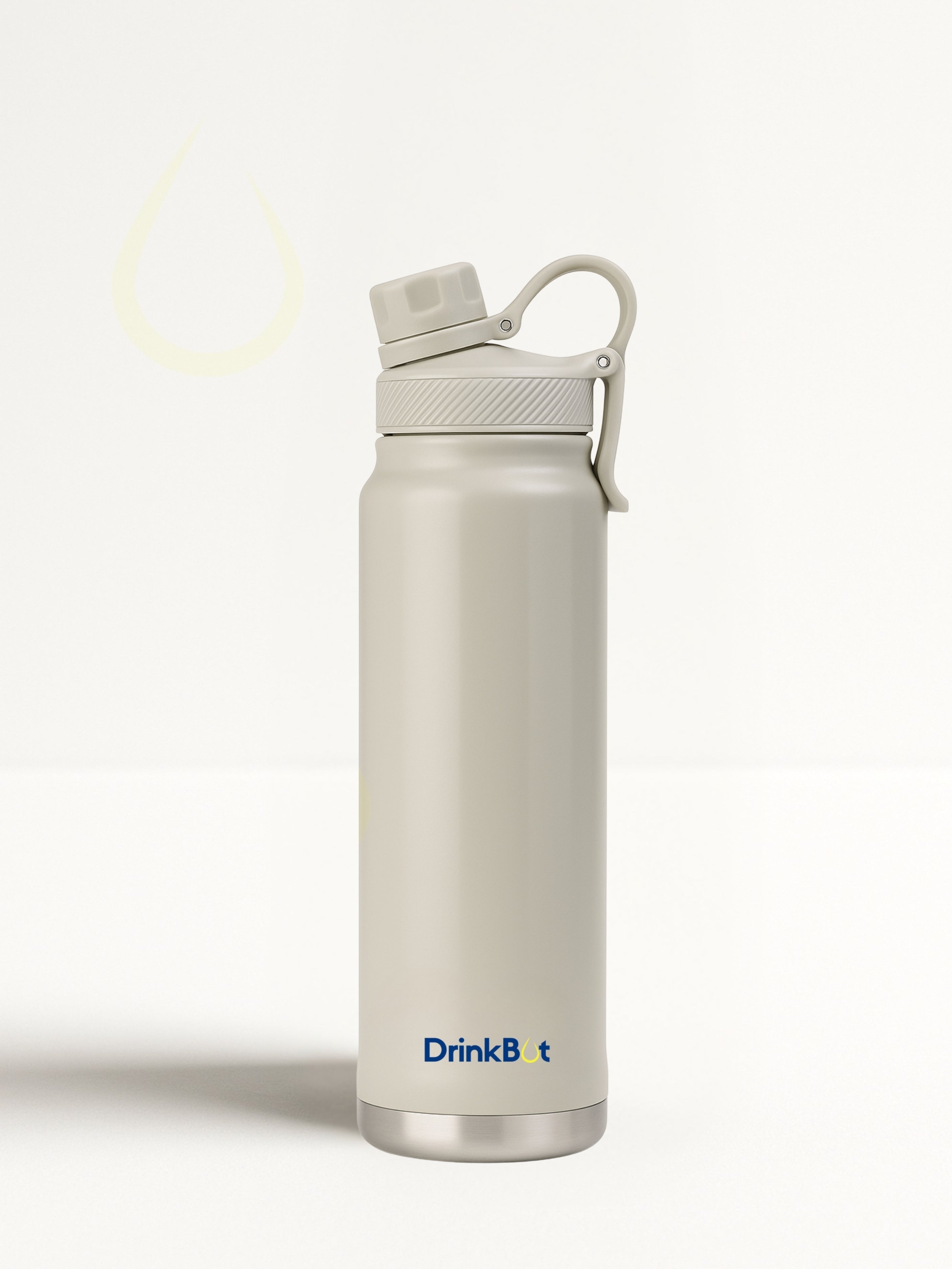 Drinkbot Comet | Stainless Steel Insulated Water Bottle – 750ml | Hot & Cold Thermos with Flip Cap & Straw | BPA-Free, Leak-Proof, Double-Wall Vacuum Flask for Office, Gym, and Travel