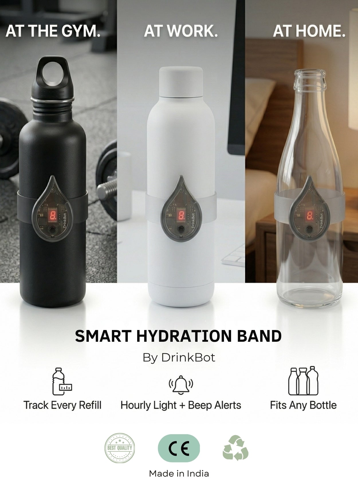 DrinkBot Smart Hydration Reminder Band