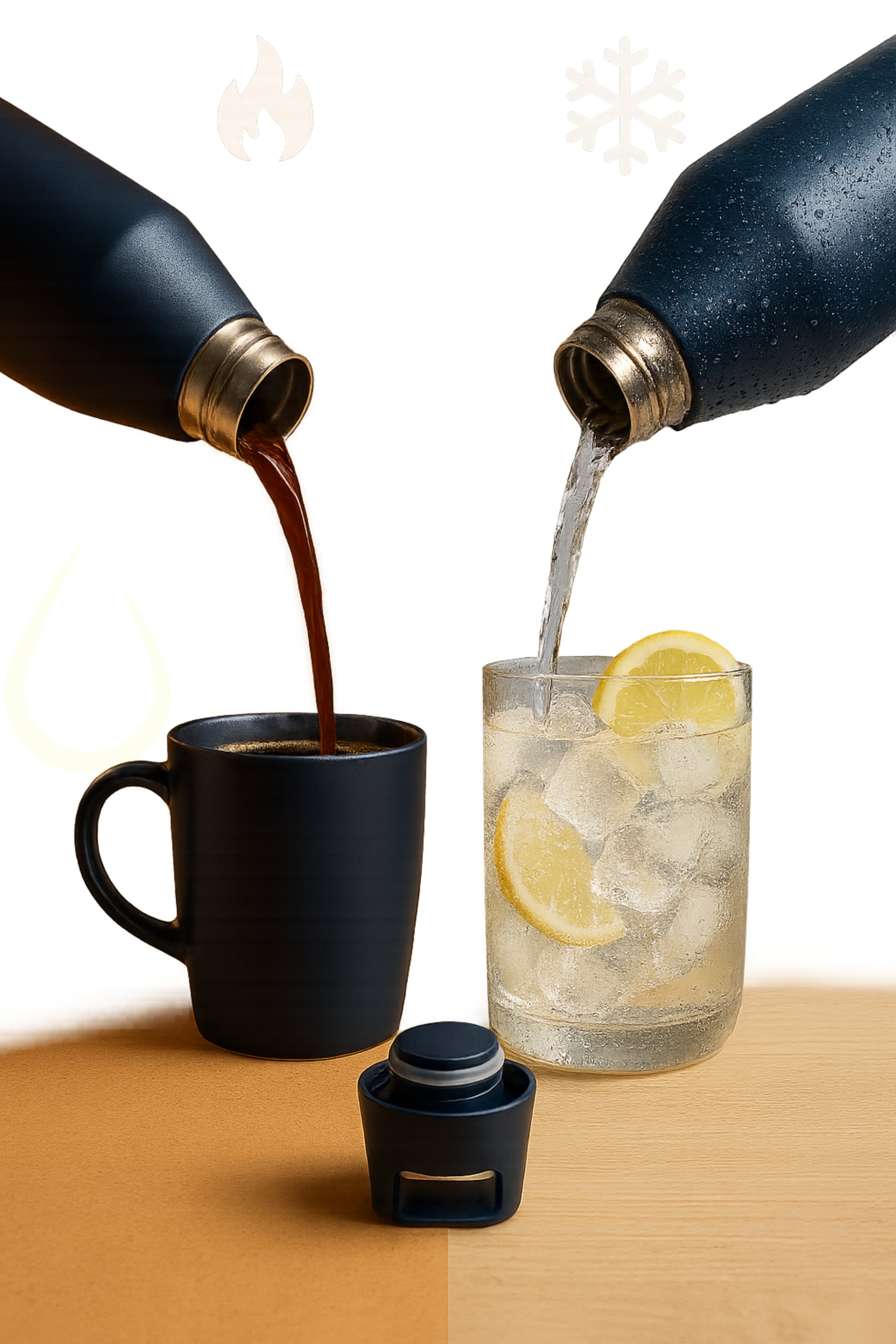Drinkbot™ Myst Flask – 1080ml | 580ml | 316 Grade Stainless Insulated Steel | Hot & Cold, Leakproof, Lightweight & Tough