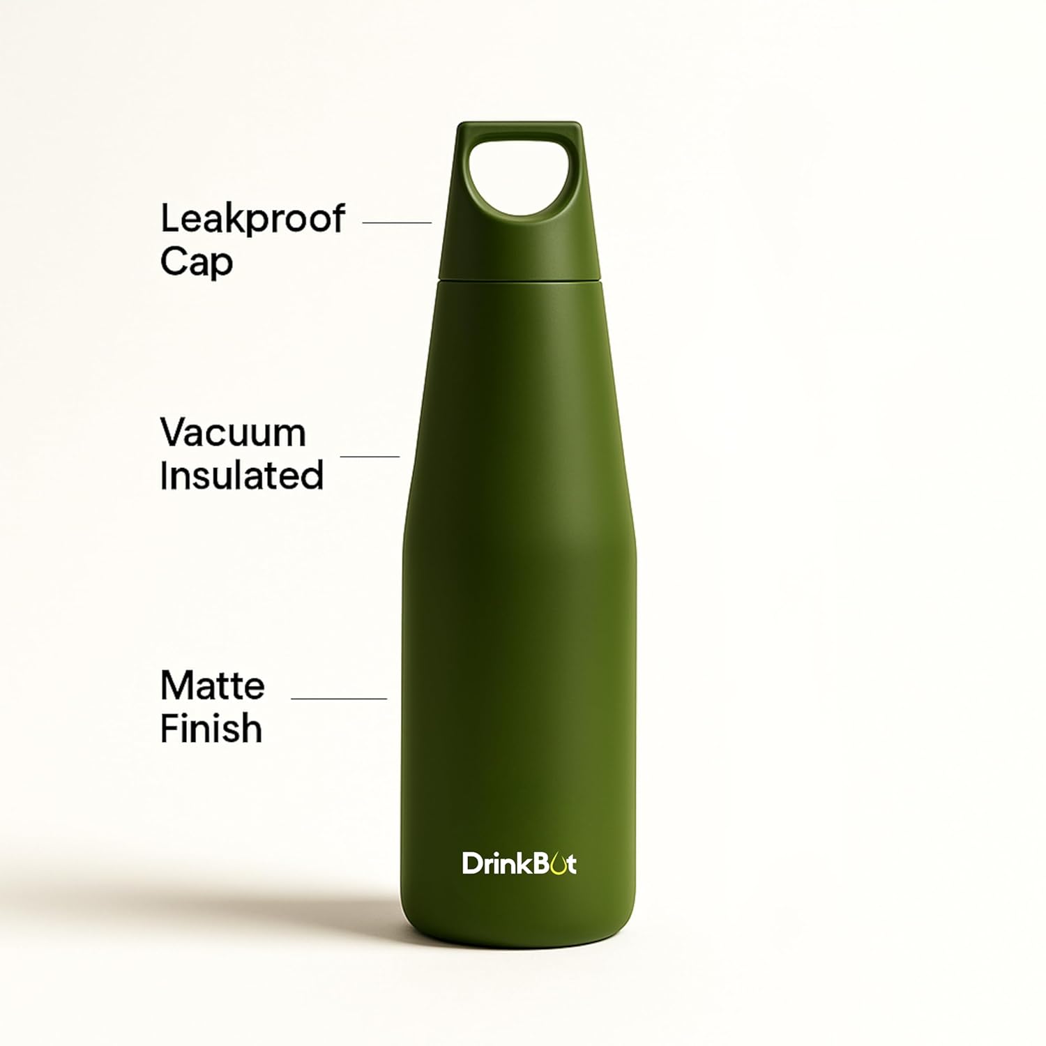 Drinkbot™ Myst Flask – 1080ml | 580ml | 316 Grade Stainless Insulated Steel | Hot & Cold, Leakproof, Lightweight & Tough