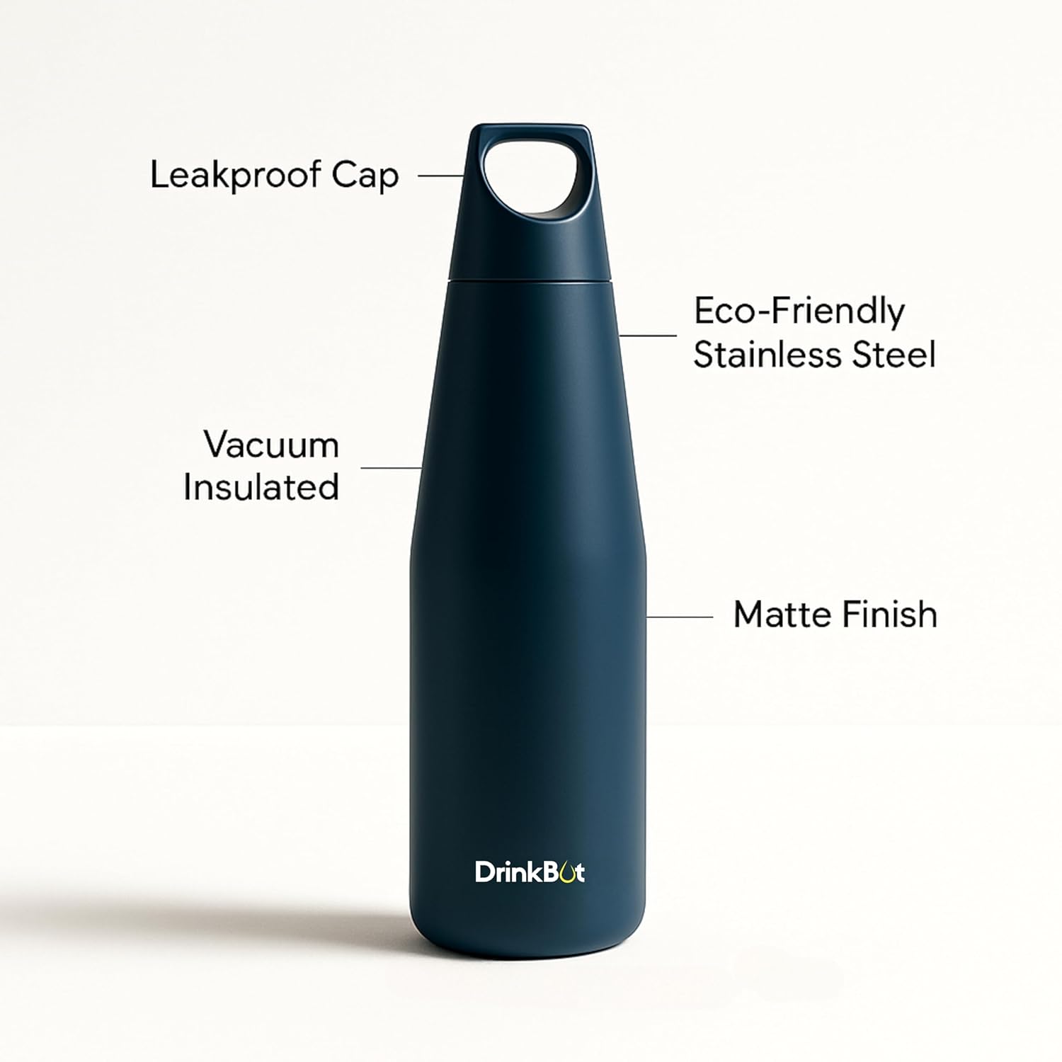 Drinkbot™ Myst Flask – 1080ml | 580ml | 316 Grade Stainless Insulated Steel | Hot & Cold, Leakproof, Lightweight & Tough