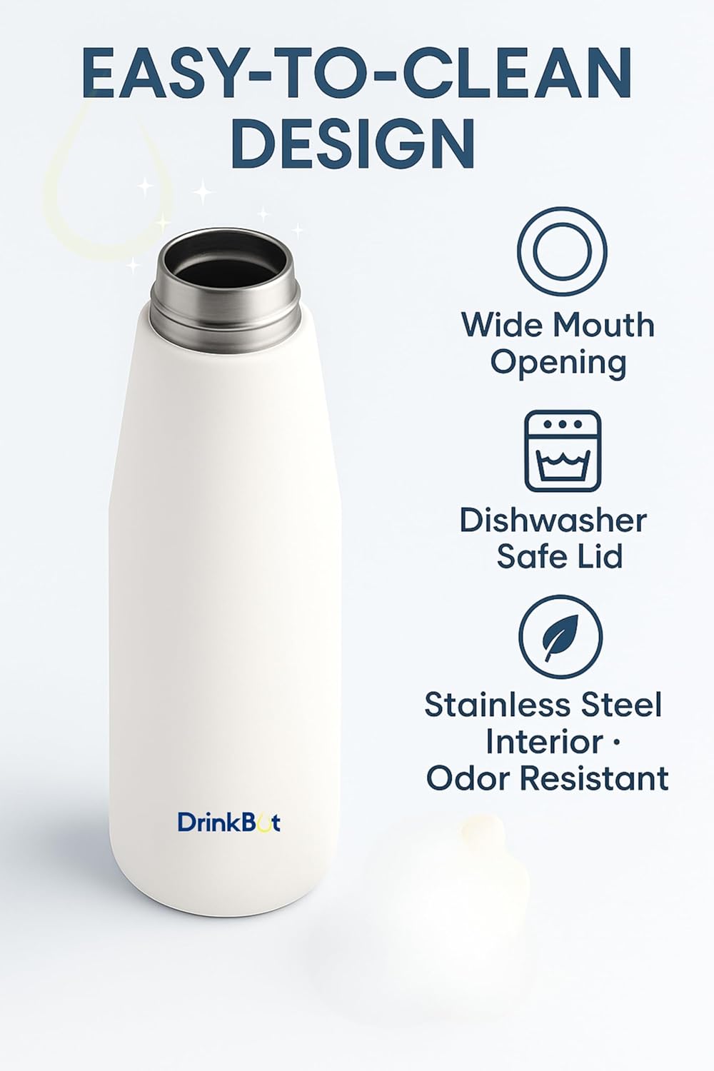 Drinkbot™ Myst Flask – 1080ml | 580ml | 316 Grade Stainless Insulated Steel | Hot & Cold, Leakproof, Lightweight & Tough