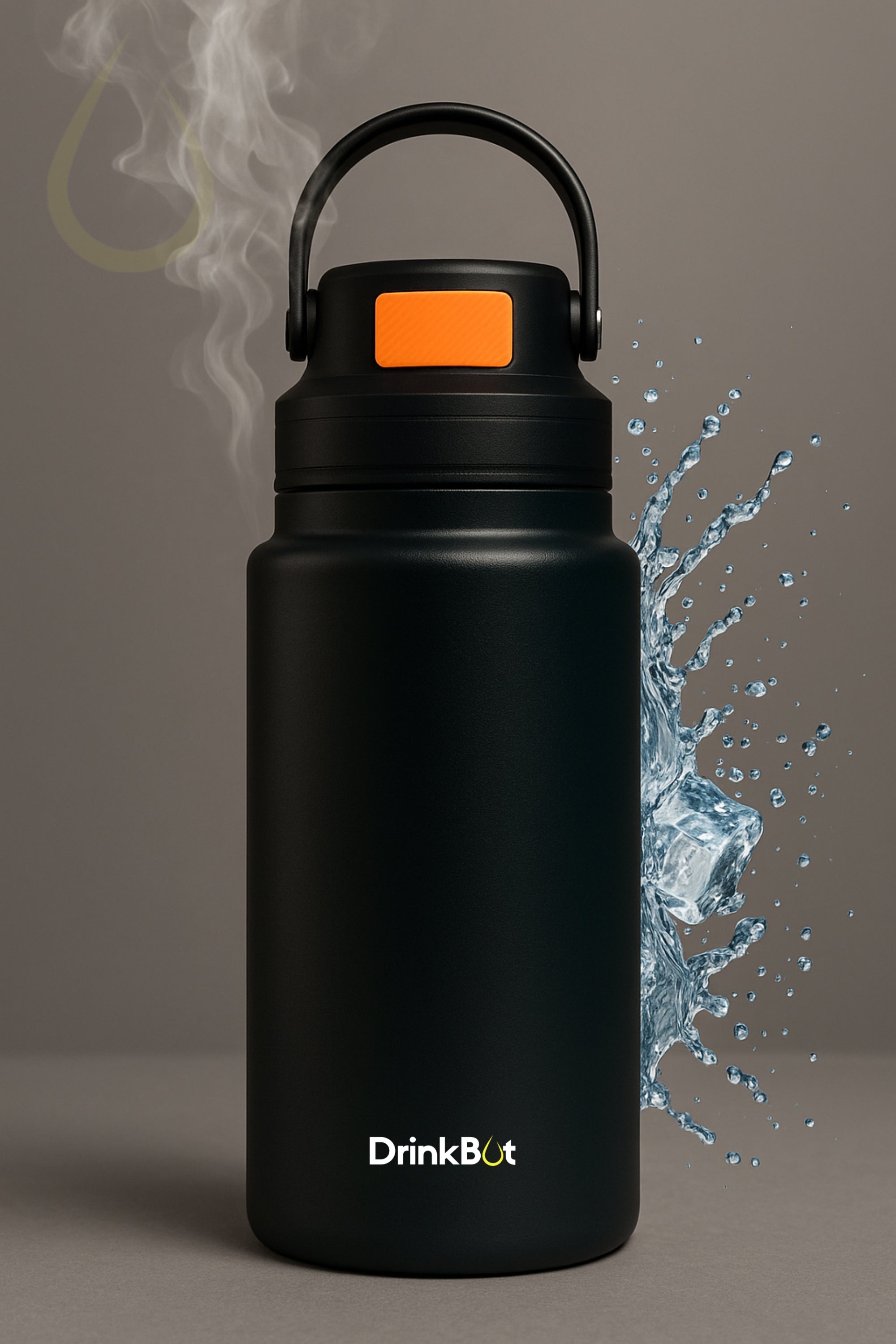Drinkbot Luna | The Ultimate Recycled Stainless Steel Eco-Friendly & Reusable Water Bottle Ideal for School, Outdoor, Gym, Home, and Office Use - Leak Proof and BPA-Free, PVC Free - 800ml