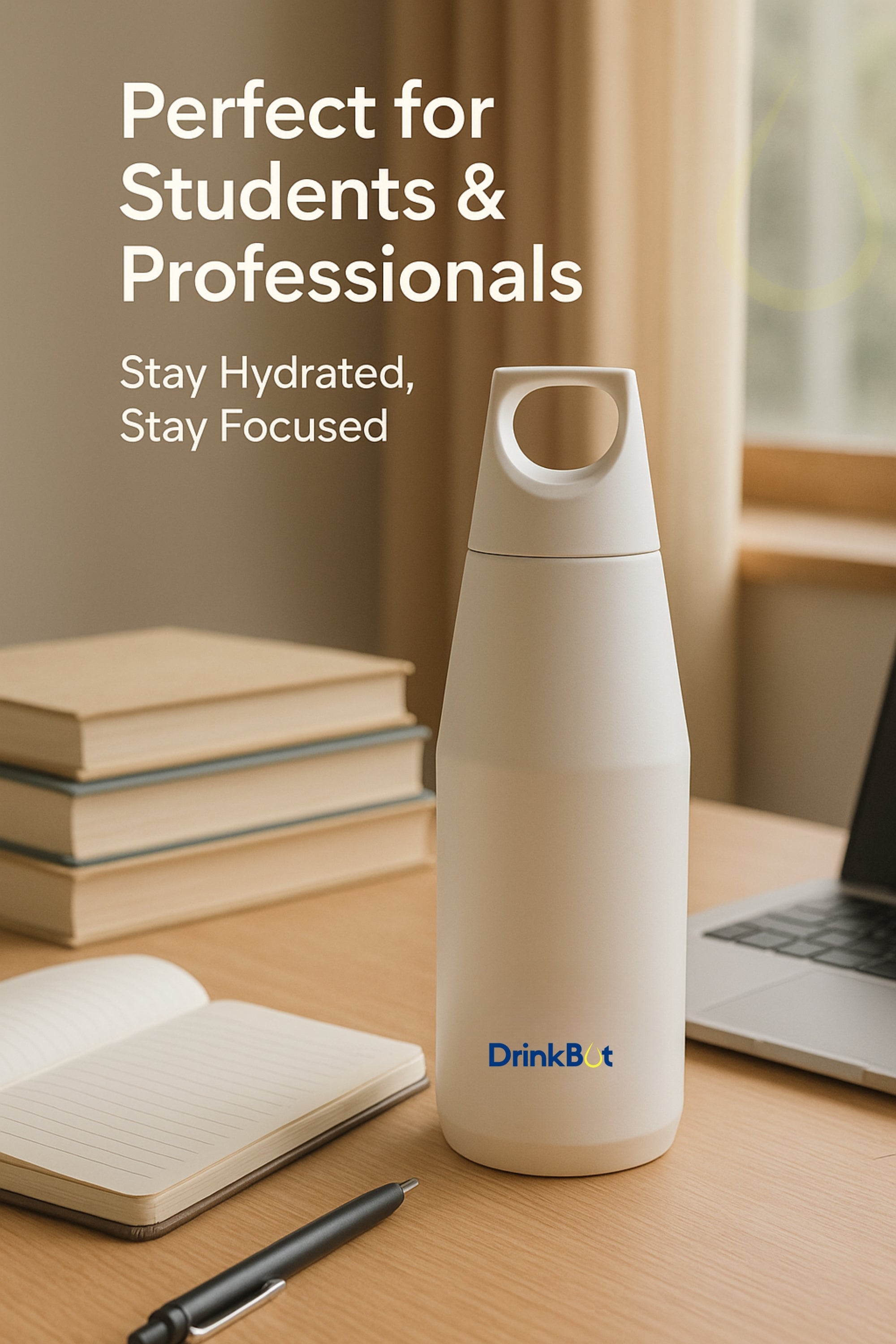 Drinkbot™ Myst Flask – 1080ml | 580ml | 316 Grade Stainless Insulated Steel | Hot & Cold, Leakproof, Lightweight & Tough