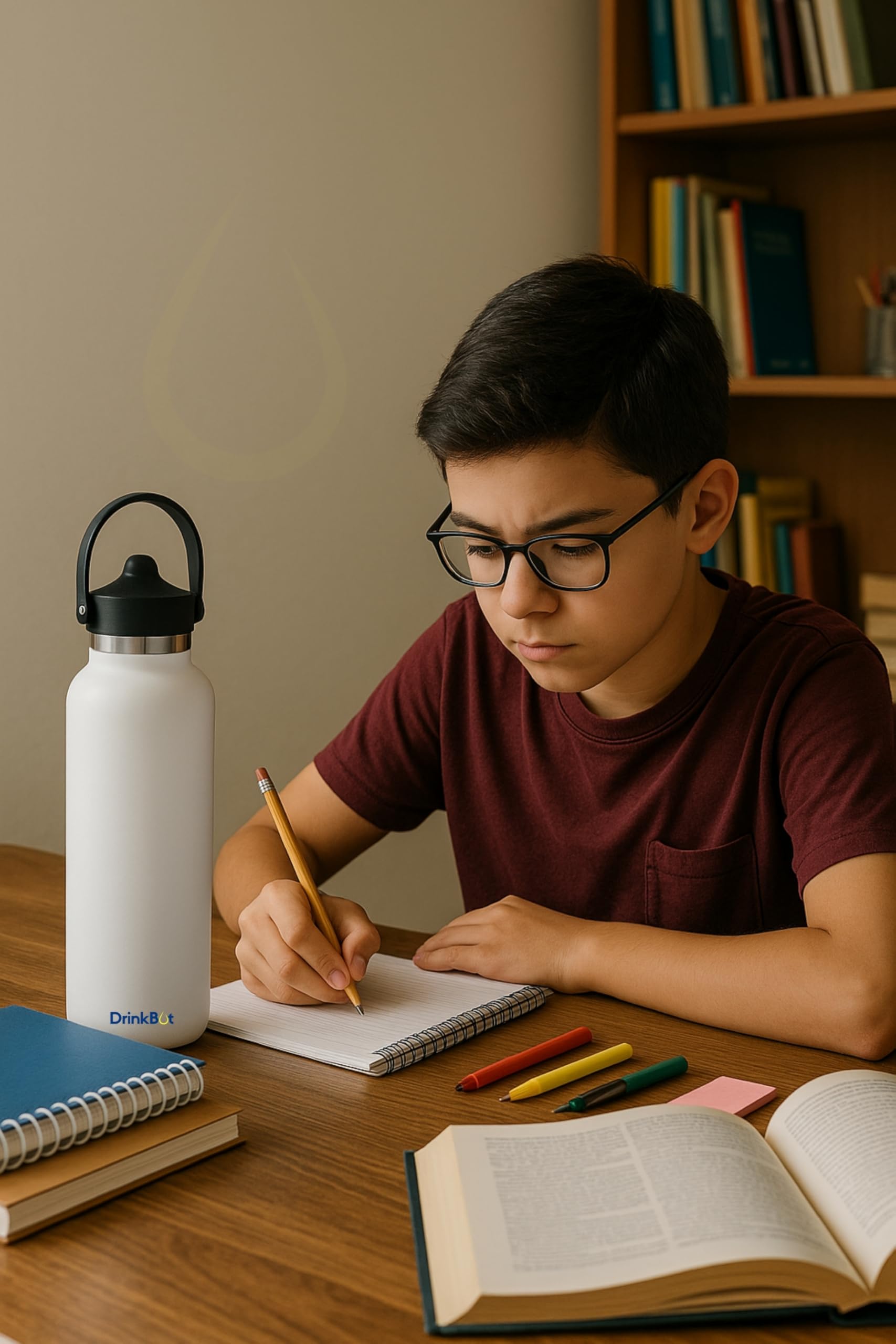 DrinkBot Breeze Kids  Sipper Bottle | 24hr Hot & Cold | 304 Steel, Double Wall | BPA-Free, Leak & Rust-Proof | Ideal for School, Sports & Travel