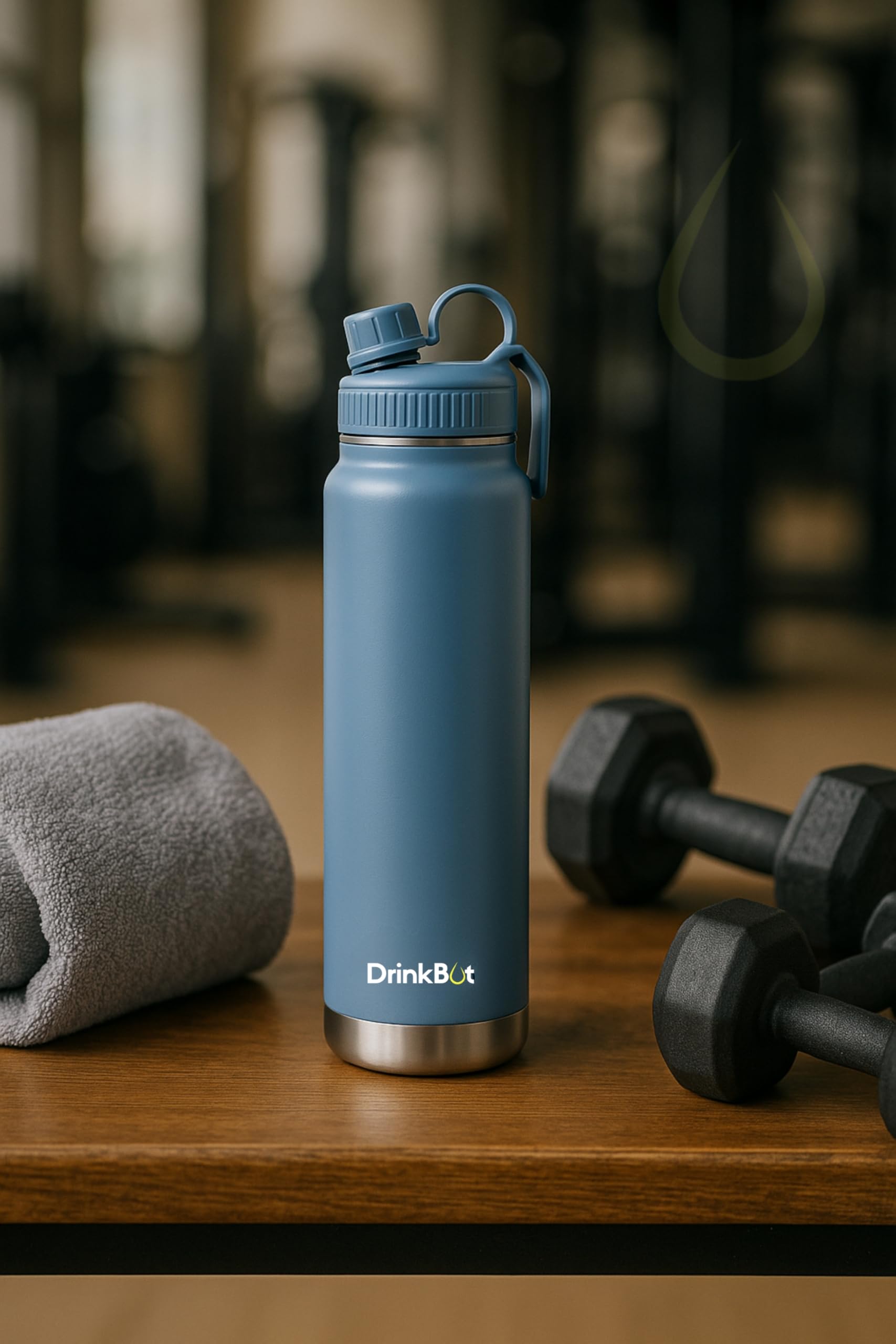 Drinkbot Comet | Stainless Steel Insulated Water Bottle – 750ml | Hot & Cold Thermos with Flip Cap & Straw | BPA-Free, Leak-Proof, Double-Wall Vacuum Flask for Office, Gym, and Travel
