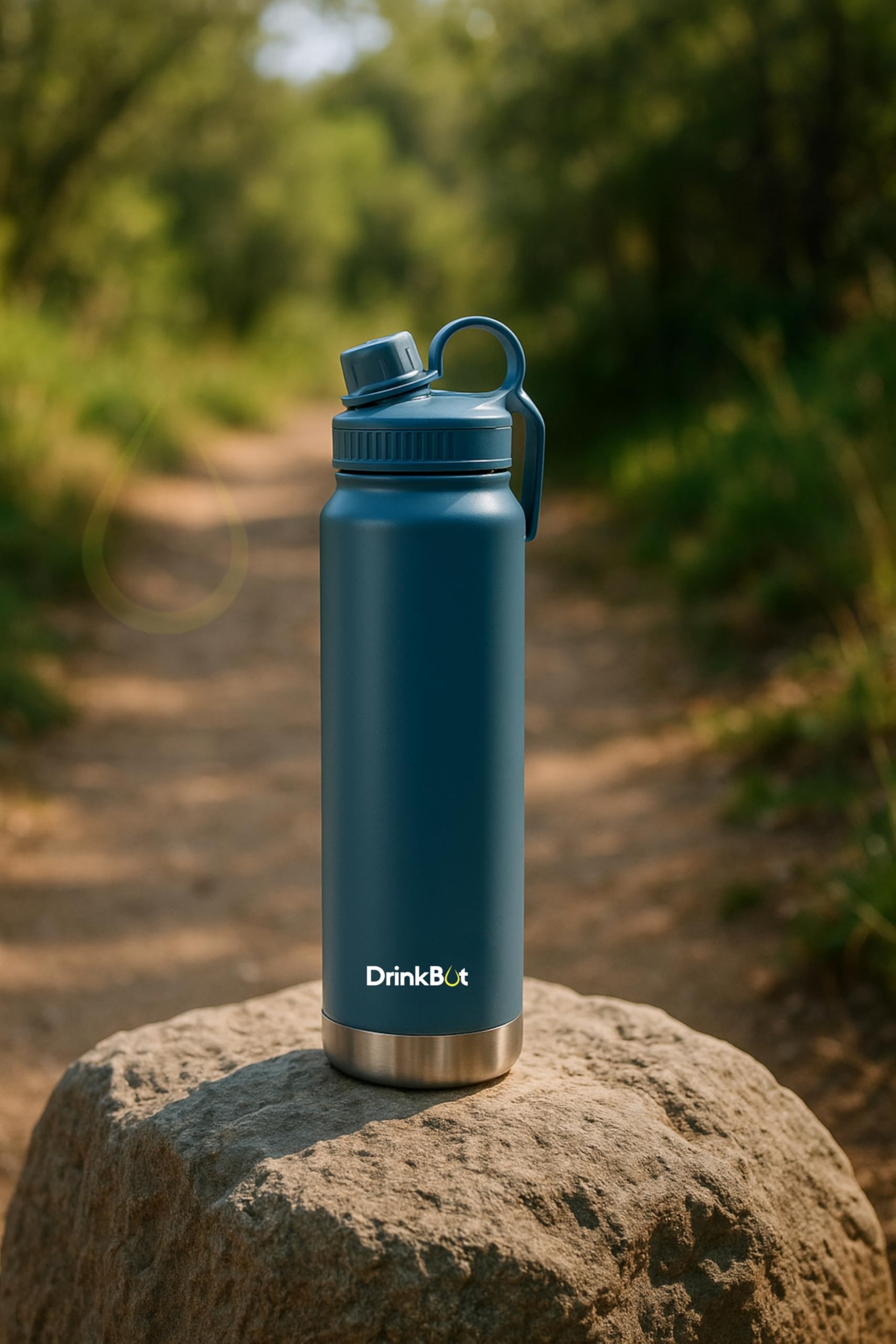 Drinkbot Comet | Stainless Steel Insulated Water Bottle – 750ml | Hot & Cold Thermos with Flip Cap & Straw | BPA-Free, Leak-Proof, Double-Wall Vacuum Flask for Office, Gym, and Travel
