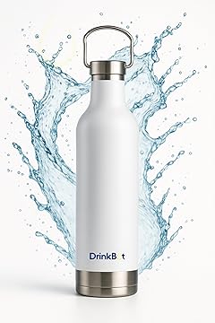 Drinkbot Orion | Stainless Steel Water Bottle with Carry Handle (500 ml) Double Wall Vacuum Insulated Flask for Hot and Cold Beverages