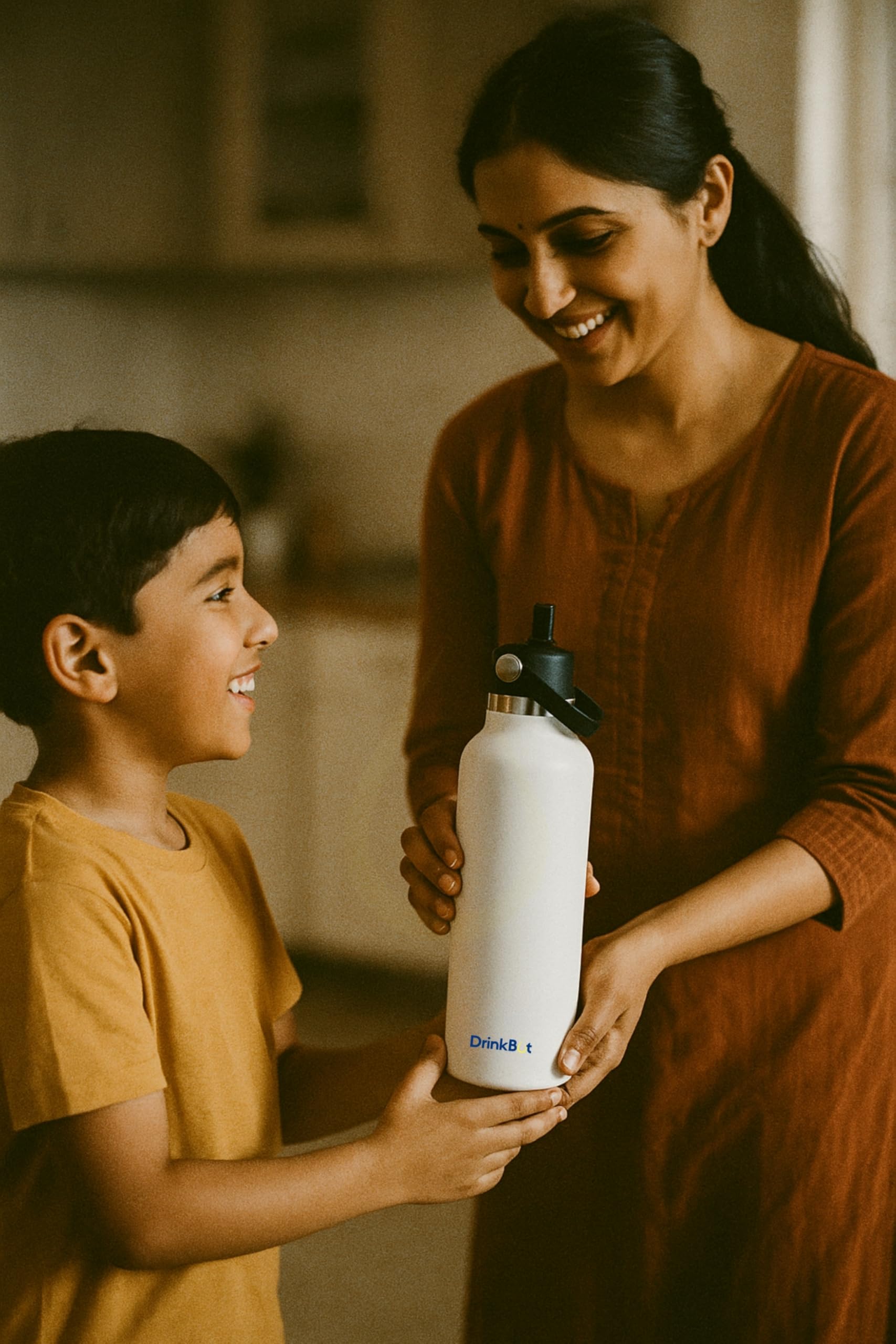 DrinkBot Breeze Kids  Sipper Bottle | 24hr Hot & Cold | 304 Steel, Double Wall | BPA-Free, Leak & Rust-Proof | Ideal for School, Sports & Travel