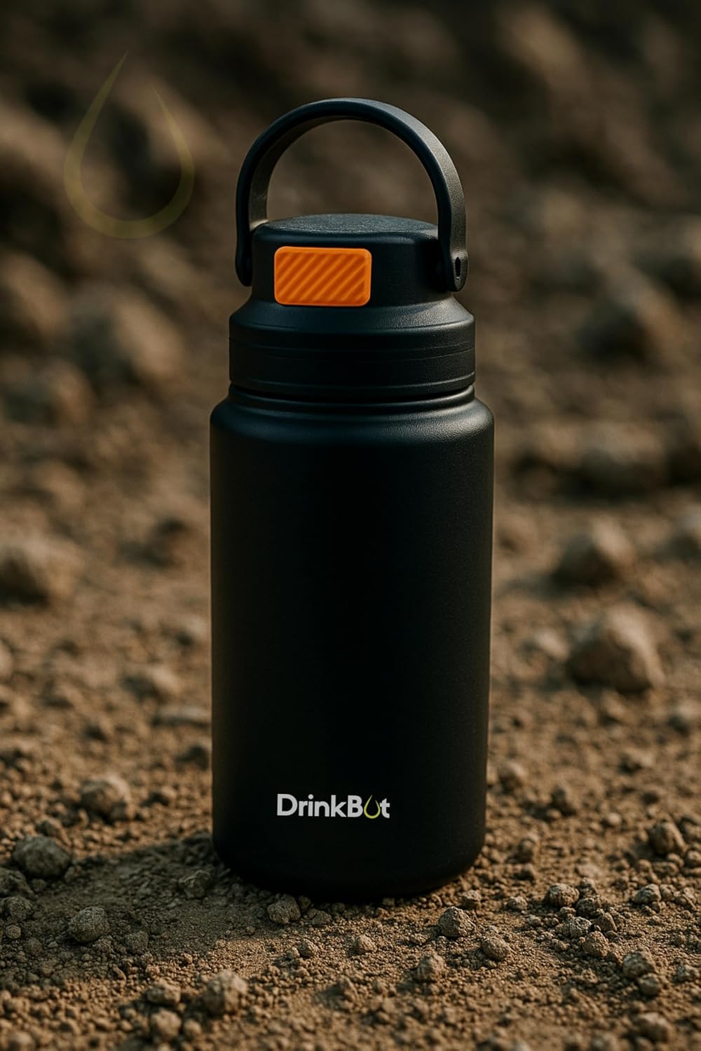 Drinkbot Luna | The Ultimate Recycled Stainless Steel Eco-Friendly & Reusable Water Bottle Ideal for School, Outdoor, Gym, Home, and Office Use - Leak Proof and BPA-Free, PVC Free - 800ml