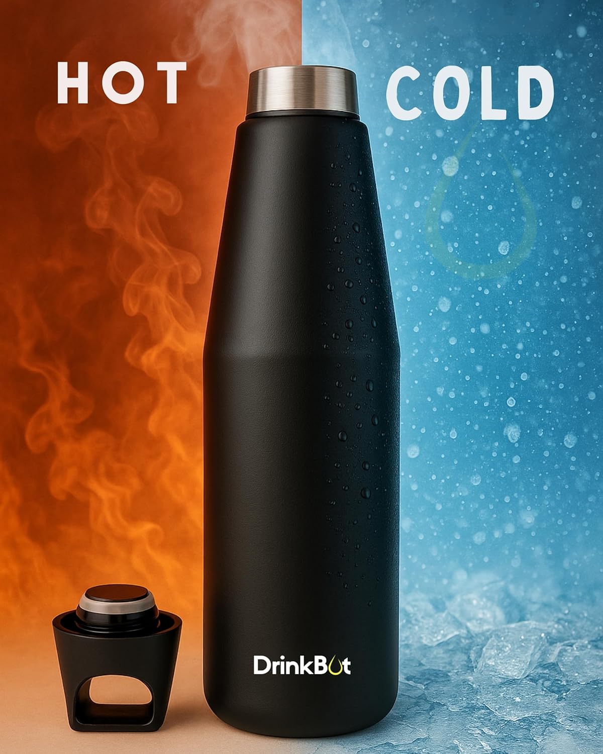 Drinkbot™ Myst Flask – 1080ml | 580ml | 316 Grade Stainless Insulated Steel | Hot & Cold, Leakproof, Lightweight & Tough