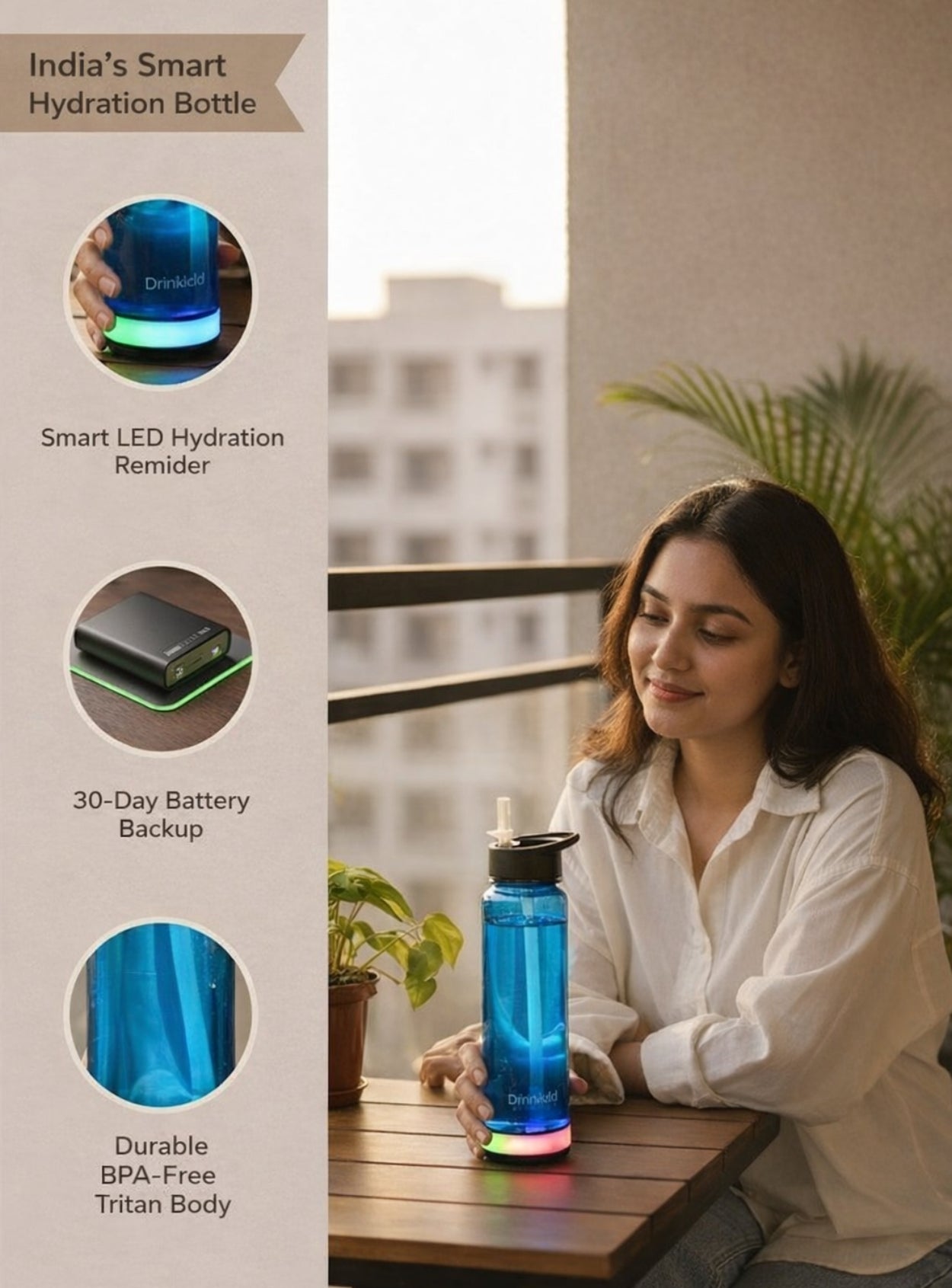 Drinkbot Smart Water Bottle | 700/750ml