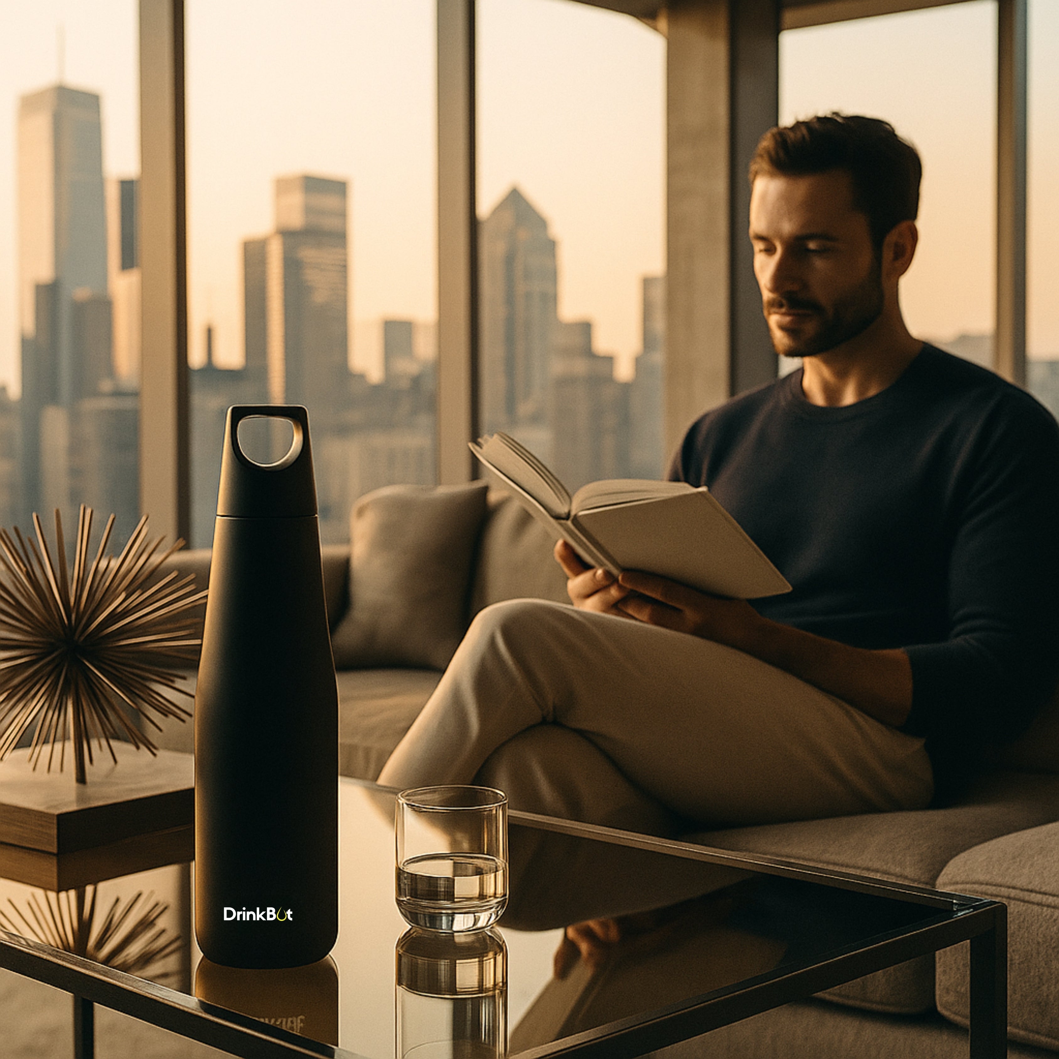 Drinkbot™ Myst Flask – 1080ml | 580ml | 316 Grade Stainless Insulated Steel | Hot & Cold, Leakproof, Lightweight & Tough