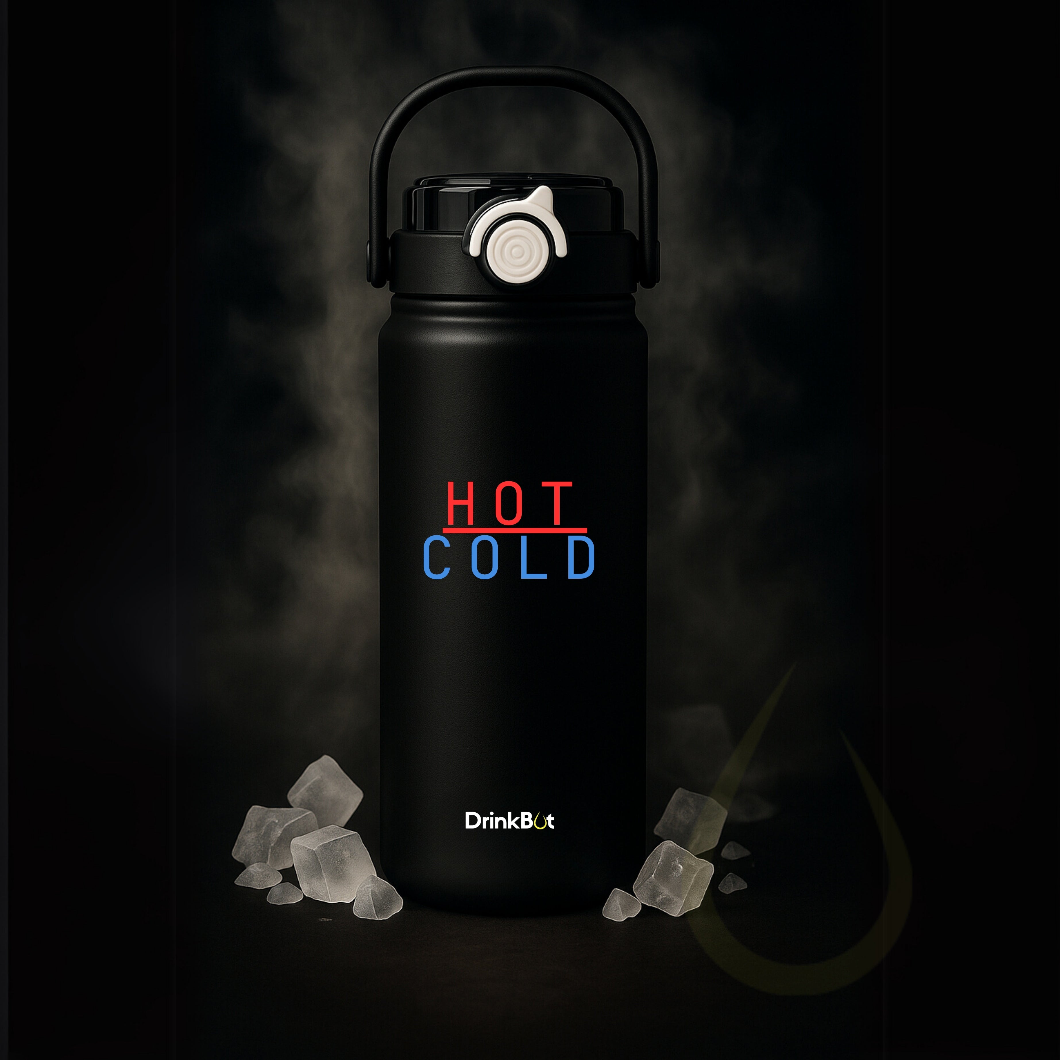 Drinkbot Nova | 1200 ml | 316 Grade Stainless Steel | Vacuum Insulated Water Bottle | Dual Access with Both Sip & Pour Lid | Thermos Hot & Cold | Water Bottle for Office, School, Gym and and Outdoor